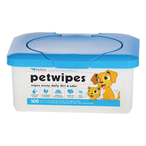 Petkin PET WIPES Dog Wipes Cat Wipes 100pk