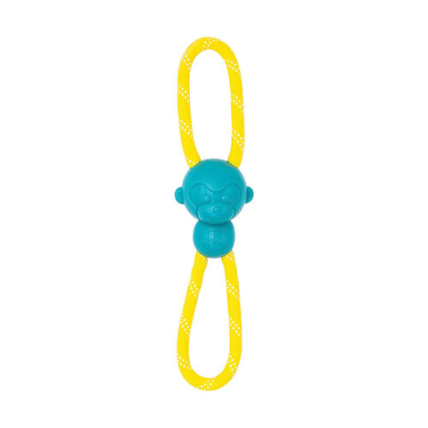 Zippy Paws ZIPPYTUFF MONKEY ROPE TUGZ Dog Toy Puppy Toy - Teal 48x10cm