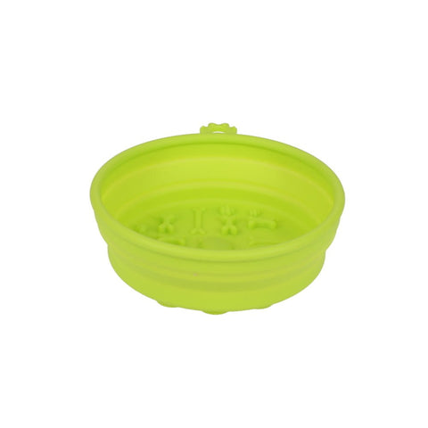 Scream Travel Bowl Dog Bowl Green Puppy Bowl Cat Bowl Cat Bowl Kitten Bowl Suction 14x4.5cm 350ml