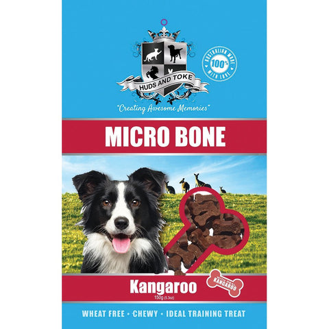 Huds and Toke SEMI MOIST MICRO BONES KANGAROO Dog Treats Puppy Treats Training Treats 150g