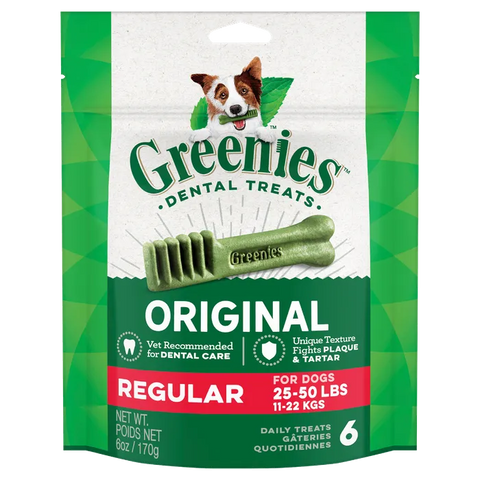 GREENIES Dog Puppy TREAT PACK 170G PETITE Regular Dental Chews