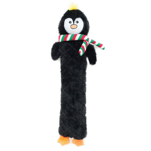 Zippy Paws HOLIDAY JIGGLERZ PENGUIN Dog Toy Puppy Toy Squeak 43x13cm